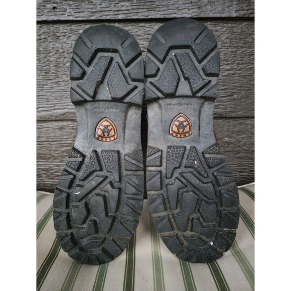 Ladies Ariat Brown Leather SpotHog Boots - Picture 3 of 4